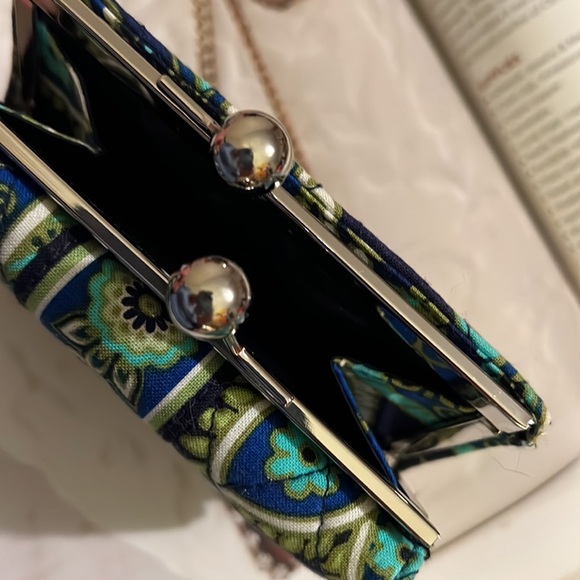 STUNNING & Rare Vera Bradley Wallet With Clutch Silver Coin Purse. - Picture 5 of 11